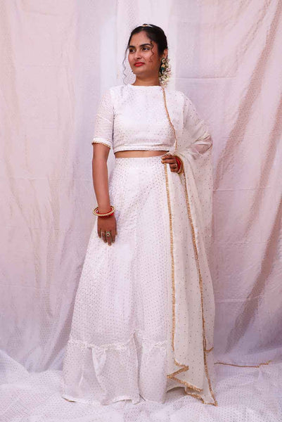 Upada silk golden block print blouse (chhaya)